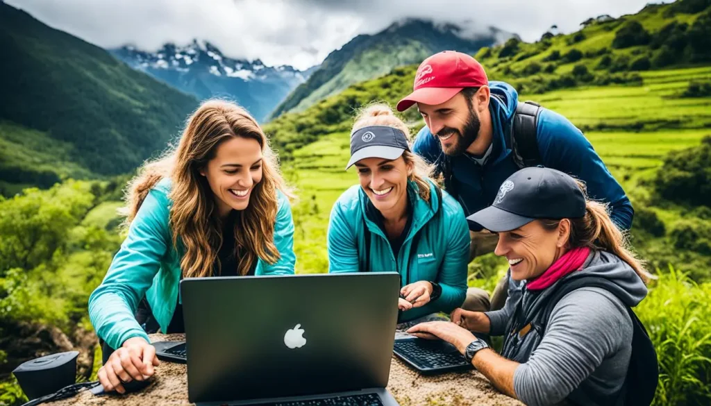 nômades digitais fazendo voluntariado