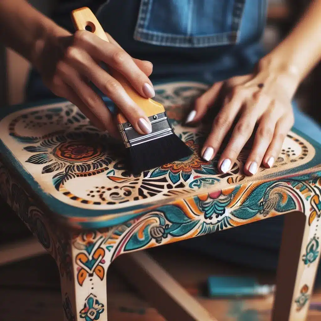 mulher praticando upcycling