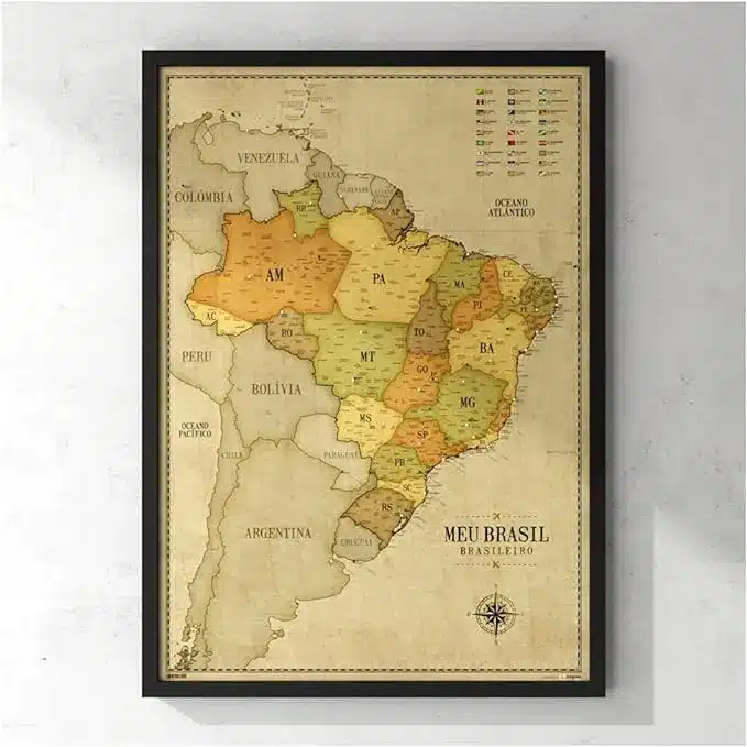 quandro brasil antigo vintage